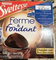 Mängden socker i Sveltesse yaourt allégé au chocolat noir