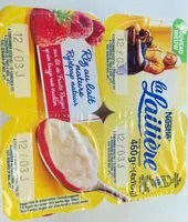 Mängden socker i Riz au lait nature sur lit de fruits rouges