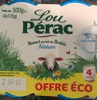 Mängden socker i Yaourt au lait de brebis