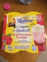 Mängden socker i La Laitière yaourt liégeois à la framboise