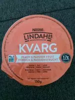 Mängden socker i Lindahls Kvarg Peach & Passion Fruit