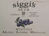 Mängden socker i Skyr myrtille 2 x 140 g