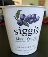 Mängden socker i Siggi's Heidelbeere
