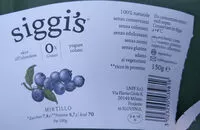 Mängden socker i Yogurt colato mirtillo