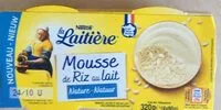 Mängden socker i Mousse de riz au lait