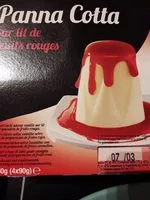 Mängden socker i Panna Cotta Fruits rouges