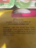 Mängden socker i Yaourt arôme naturel panaché Vanille de Madagascar, Noix de coco, Fraise, Citron 8 x 125 g