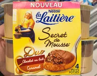Mängden socker i La Laitière Secret de Mousse Duo Chocolat au Lait Caramel