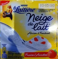 Mängden socker i Neige de lait, Fraise (4 Pots)