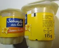 Mängden socker i Semoule au lait  saveur vanille