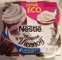 Mängden socker i Le Viennois Mousse chocolat 4 x 90 g Offre Éco