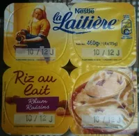 Mängden socker i Riz au lait (Rhum Raisin)