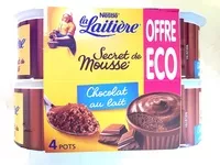 Mängden socker i Secret de Mousse Chocolat au lait (4 Pots) Offre Eco