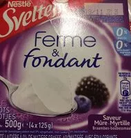 Mängden socker i Sveltesse ferme et fondant mure myrtille