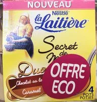 Mängden socker i Secret de mousse au chocolat caramel la laitiere