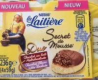 Mängden socker i Desserts mousse chocolat lait et blanc La Laitière