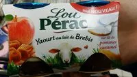 Mängden socker i Yaourt au lait de brebis sur lit de pommes caramel