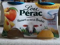 Mängden socker i Yaourt au lait de Brebis sur lit de pêches