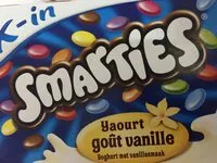 Mängden socker i Nestlé Smarties yaourt à la vanille 4 x 120 g