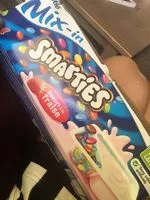 Mängden socker i Nestlé Smarties yaourt à la fraise