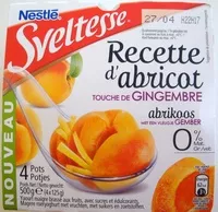 Mängden socker i Recette d'abricot, Touche de Gingembre (0 % MG) 4 Pots