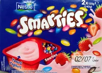 Mängden socker i Smarties yaourt