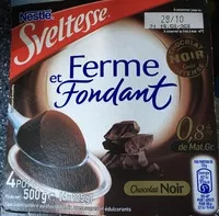 Mängden socker i Ferme et Fondant, Chocolat Noir
