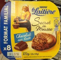 Mängden socker i La Laitière mousse au chocolat au lait