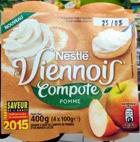 Mängden socker i Le Viennois (Compote Pomme)