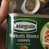 Mängden socker i Haricots blancs cuisinés carottes et laurier