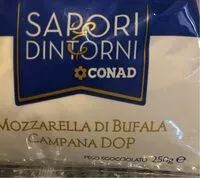 Mängden socker i Mozzarella di bufala campana dop