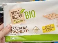 Mängden socker i Crackers kamut biologici
