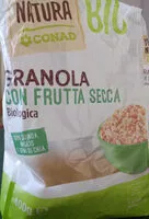 Mängden socker i granola con frutta secca