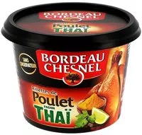 Mängden socker i Rillettes de poulet rôti façon thaï BORDEAU CHESNEL
