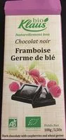 Mängden socker i Chocolat noir framboise germe de blé