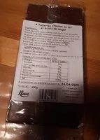 Mängden socker i Chocolat au lait et éclats de nougat