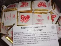 Mängden socker i Klaus chocolat au lait éclat de nougat