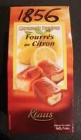 Mängden socker i Caramels tendres Fourrés au Citron