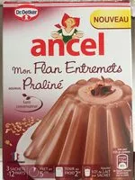 Mängden socker i Flan Entremet Praliné Ancel