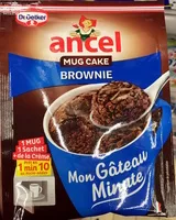 Mängden socker i Mug Cake Brownie Mon gâteau minute