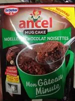 Mängden socker i Mon gâteau minute mug cake moelleux chocolat noisettes ANCEL