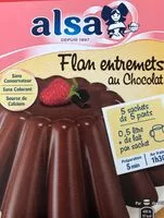 Mängden socker i Flan entremets au chocolat