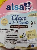 Mängden socker i Glace à la vanille avec feuilletage chocolat