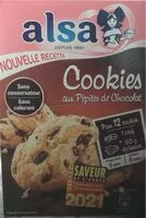 Mängden socker i Cookies aux pépites de chocolat