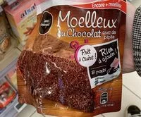 Mängden socker i moelleux au chocolat avec des pepites