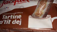 Mängden socker i tartine p'tit dej farine complète