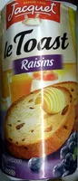 Mängden socker i Jacquet le toast raisin