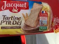 Mängden socker i Tartine P'tit Déj à la farine complète