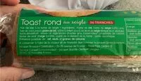 Mängden socker i Toost rond au seigle