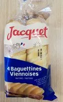 Mängden socker i Baguettine viennoise nature sans sucre ajoute